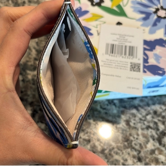 Kate Spade Blue and Yellow Floral Card Holder (NWT) - Picture 3 of 6